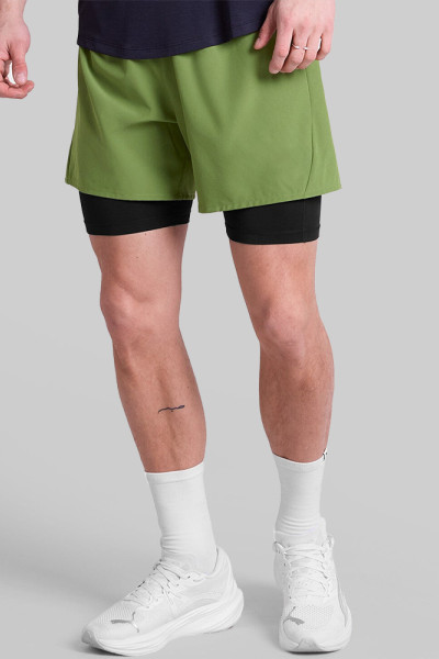 Custom Men's Lined Running Shorts with Phone Pocket for Activewear Brands