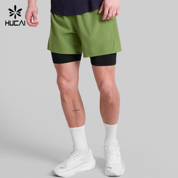 Custom Men's Lined Running Shorts with Phone Pocket for Activewear Brands