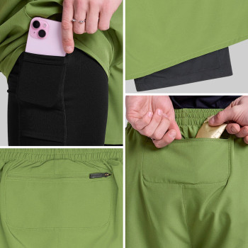 Custom Men's Lined Running Shorts with Phone Pocket for Activewear Brands