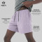 Custom Men's Perforated Lined Running Shorts with Waistband Pocket