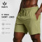 Custom Men's 5 Inch Tech Training Shorts with Compression Liner for Activewear Brands