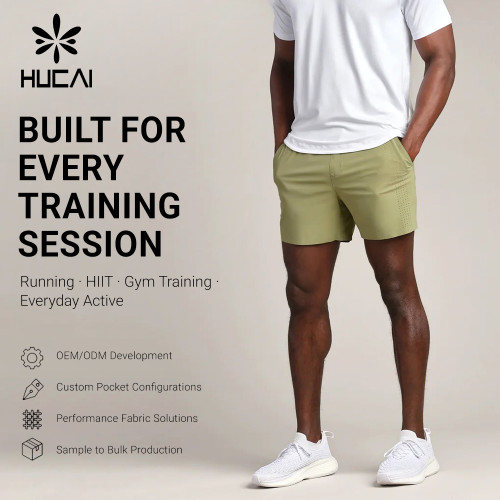 Custom Men's 5 Inch Tech Training Shorts with Compression Liner for Activewear Brands
