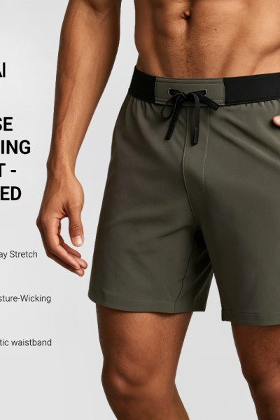 Custom Men's 6 Inch Unlined Training Shorts with Zip Pocket for Activewear Brands