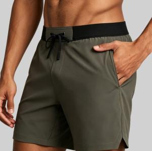 Custom Men's 6 Inch Unlined Training Shorts with Zip Pocket for Activewear Brands