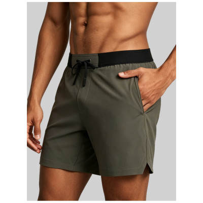 Custom Men's 6 Inch Unlined Training Shorts with Zip Pocket for Activewear Brands