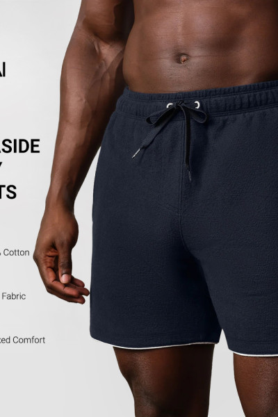 Custom Men's 6 Inch Cotton Terry Shorts with Drawcord for Activewear Brands