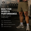 Custom Men's Performance Airflow Shorts with Perforated Side Panels for Activewear Brands