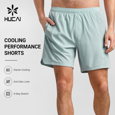 Custom Men's Cooling Training Shorts with Anti-Odor Liner for Activewear Brands