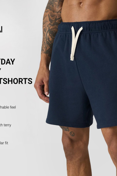 Custom Men's Core 5 Inch Training Shorts with Drawcord for Activewear Brands