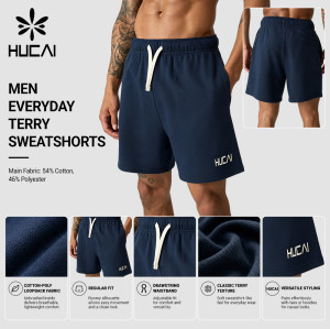 Custom Men's Core 5 Inch Training Shorts with Drawcord for Activewear Brands