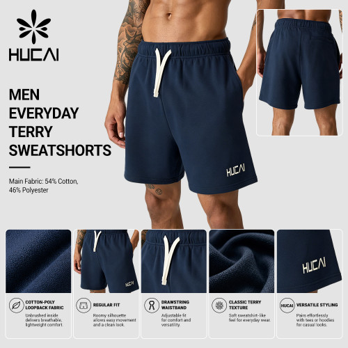 Custom Men's Core 5 Inch Training Shorts with Drawcord for Activewear Brands