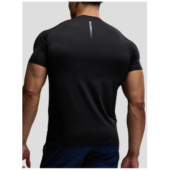 Custom Men's Slim Fit Performance Tee with Mesh Side Panels for Activewear Brands
