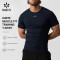 Custom Men's Muscle Fit Performance Tee with Recycled Polyamide Fabric for Activewear Brands