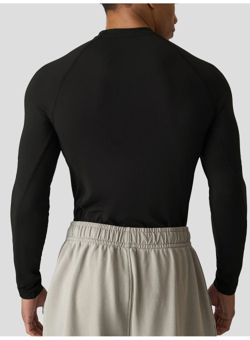 Custom Men's Stride Performance Long Sleeve with Recycled Nylon for Activewear Brands