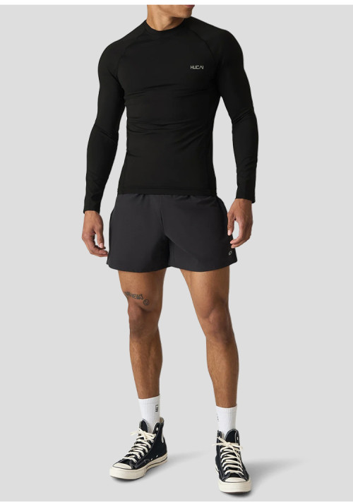 Custom Men's Stride Performance Long Sleeve with Recycled Nylon for Activewear Brands