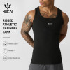 Custom Men's Ribbed Athletic Training Tank with Embroidered Logo for Activewear Brands