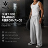 Custom Men's Ribbed Athletic Training Tank with Embroidered Logo for Activewear Brands