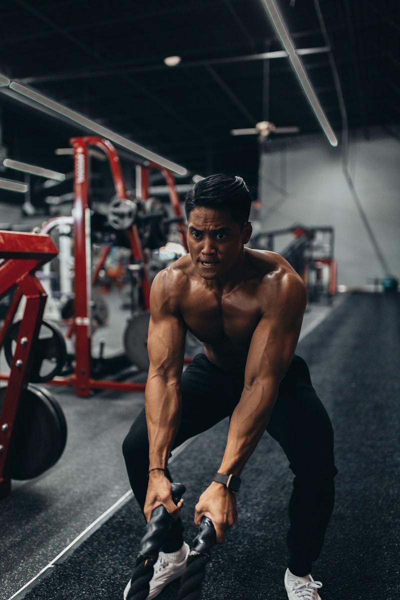 Fitness apparel branding detail on athletic wear