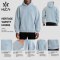 Custom Men's Relaxed Gym Hoodie with Drop Shoulder for Activewear Brands