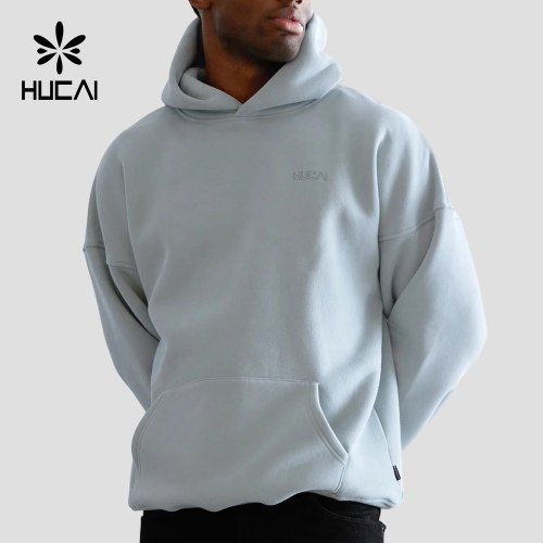 Custom Men's Relaxed Gym Hoodie with Drop Shoulder for Activewear Brands