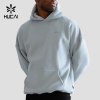 Custom Men's Relaxed Gym Hoodie with Drop Shoulder for Activewear Brands