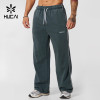 Custom Men's Wide-Leg Sweatpants with Contrast Piping for Activewear Brands