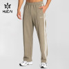 Custom Men's Straight-Leg Joggers with Contrast Side Stripes and Zip Pockets