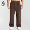 Custom Men's Heavyweight Cotton Straight Leg Joggers with Zipped Pockets