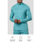 Custom Men's 300 GSM Ribbed Grid Quarter-Zip Training Top with Mesh Panelling