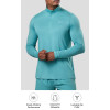Custom Men's 300 GSM Ribbed Grid Quarter-Zip Training Top with Mesh Panelling