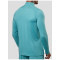 Custom Men's 300 GSM Ribbed Grid Quarter-Zip Training Top with Mesh Panelling