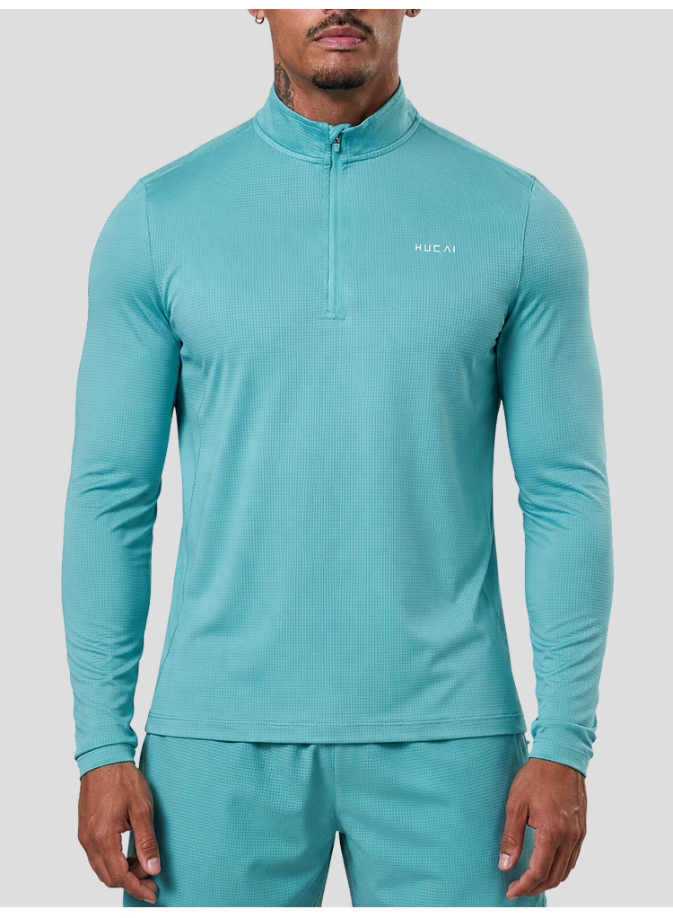men's quarter zip training top