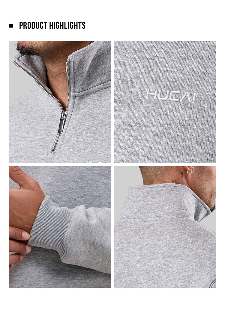men's funnel neck quarter zip