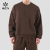 Custom Men's 400 GSM Heavyweight Boxy Crew Neck Sweatshirt for Activewear Brands