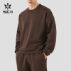Custom Men's 400 GSM Heavyweight Boxy Crew Neck Sweatshirt for Activewear Brands
