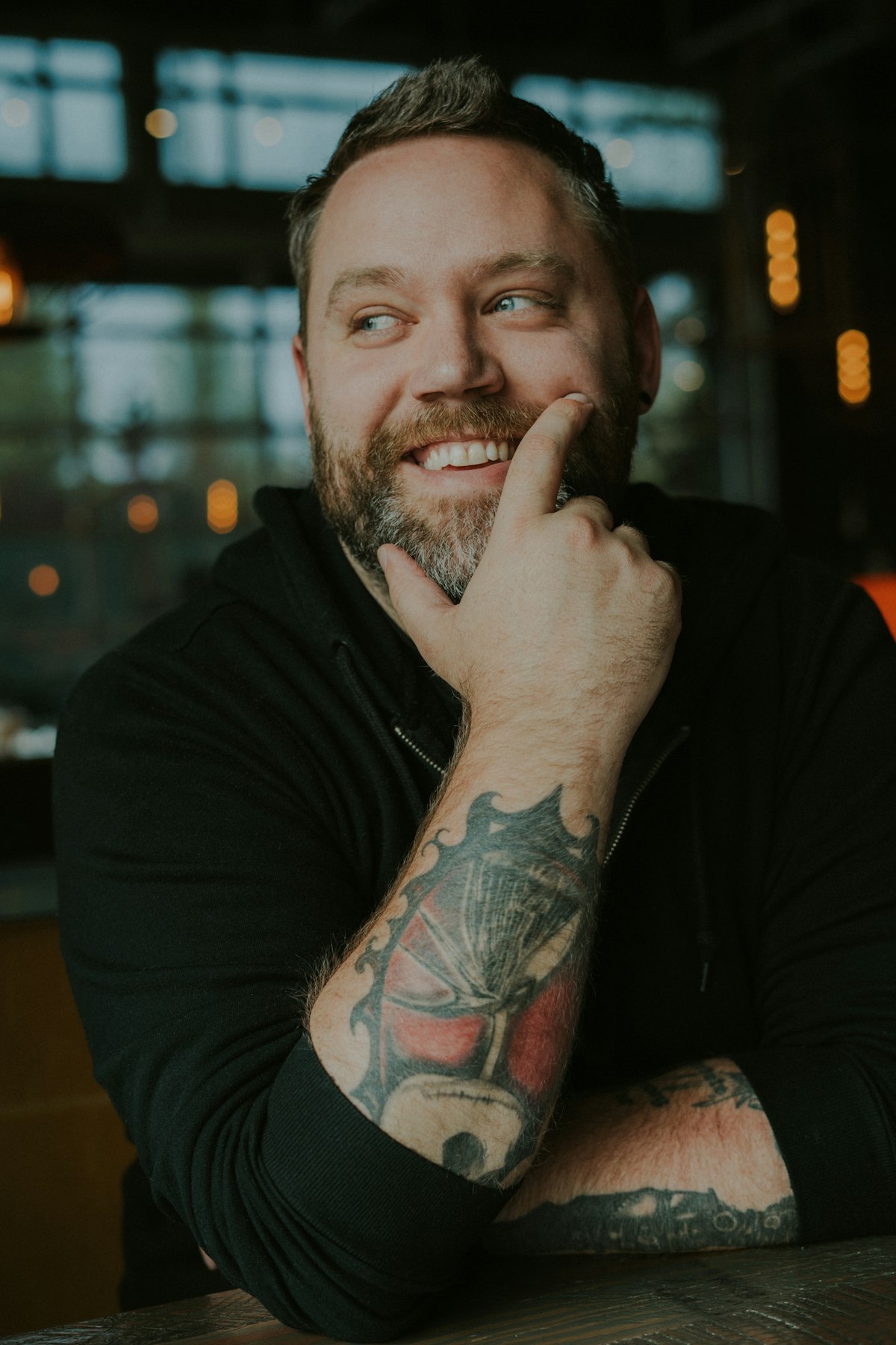 men's oversized crew neck sweatshirt