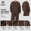 Custom Men's 400 GSM Heavyweight Boxy Crew Neck Sweatshirt for Activewear Brands