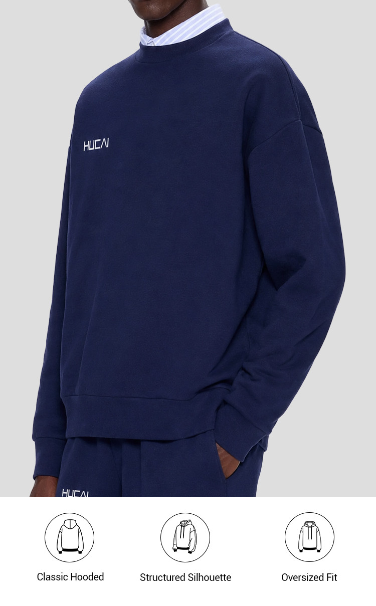 men's oversized crew neck sweatshirt