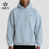 Custom Men's Relaxed Drop Shoulder Hoodie with Outline Chest Wordmark