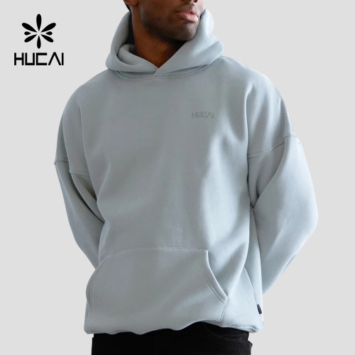Custom Men's Relaxed Drop Shoulder Hoodie with Outline Chest Wordmark