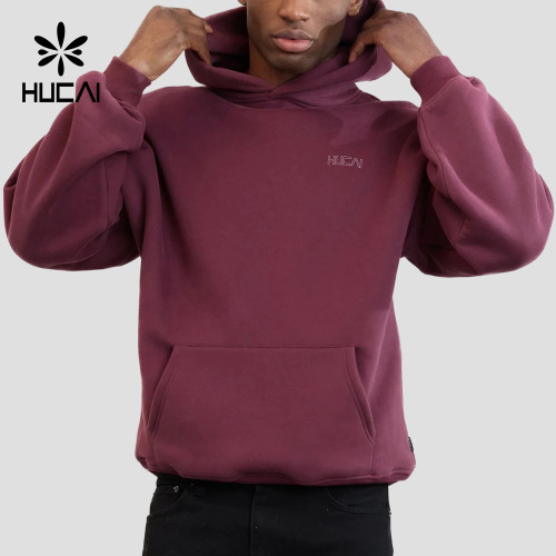 Custom Men's Relaxed Drop Shoulder Hoodie with Outline Chest Wordmark