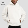 Custom Men's Relaxed Drop Shoulder Hoodie with Outline Chest Wordmark