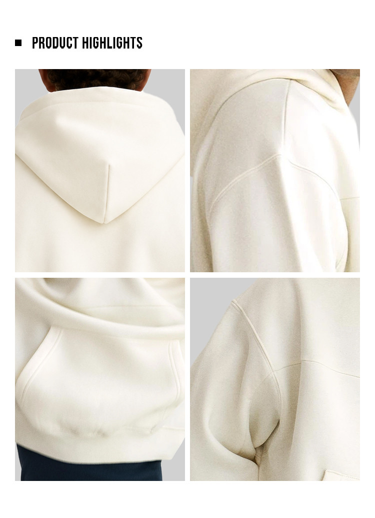 men's oversized pullover hoodie - detail view 4