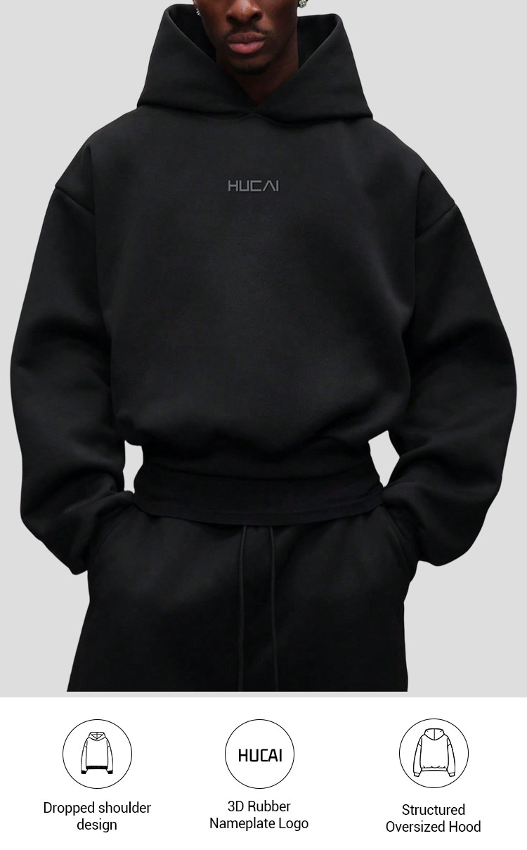 men's heavyweight pullover hoodie - detail view 4