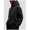 Custom Men's Acid Wash Heavyweight Hoodie with Chest Embroidery for Activewear Brands