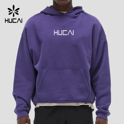 Custom Men's 390 GSM Heavy French Terry Graphic Hoodie for Activewear Brands