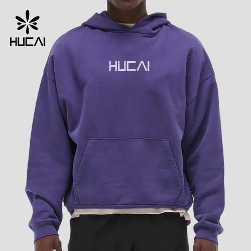 Custom Men's 390 GSM Heavy French Terry Graphic Hoodie for Activewear Brands