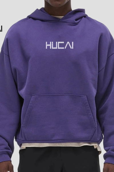 Custom Men's 390 GSM Heavy French Terry Graphic Hoodie for Activewear Brands
