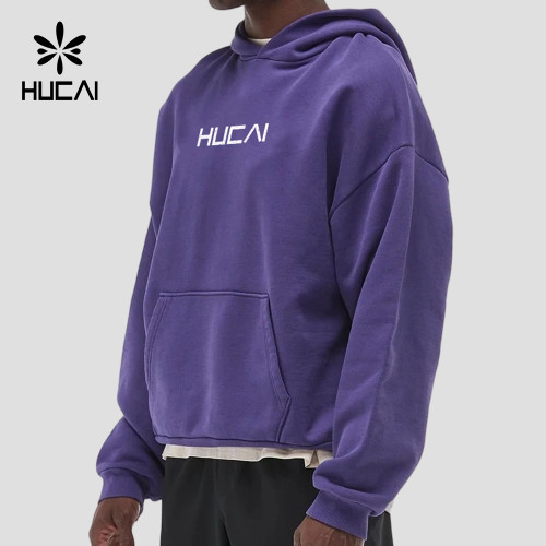 Custom Men's 390 GSM Heavy French Terry Graphic Hoodie for Activewear Brands