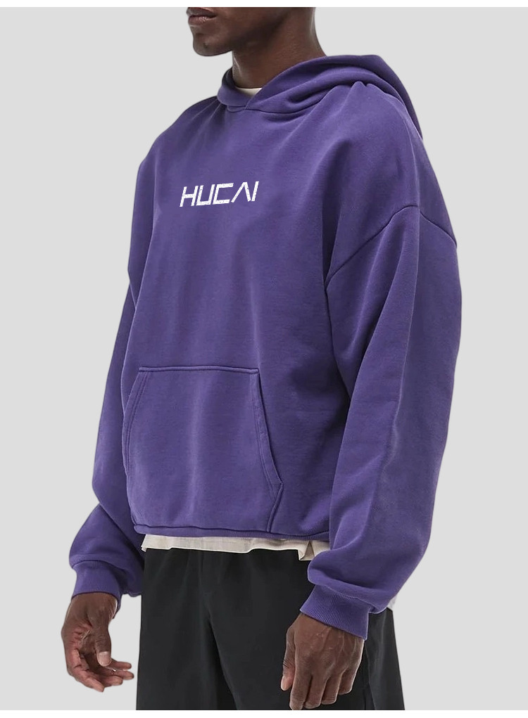 men's heavyweight graphic hoodie - detail view 1